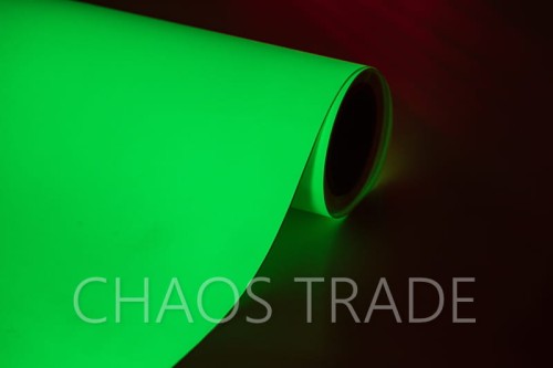 Self adhesive glow in the dark luminescent sheet