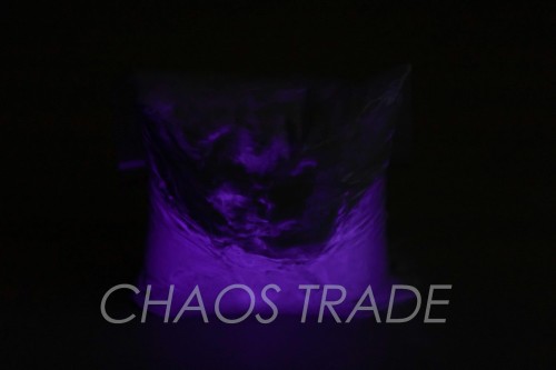 Violet glow in the dark luminescent pigment M-FI32