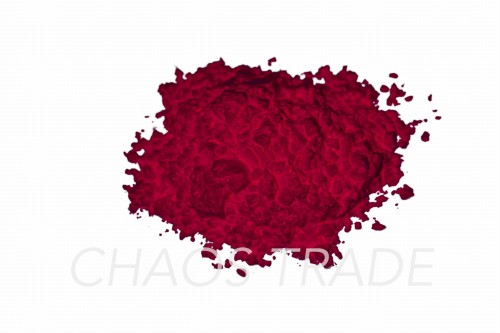 Red UV fluorescent pigment