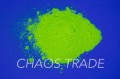 Yellow fluorescent pigment PFL-ZO300 in UV light